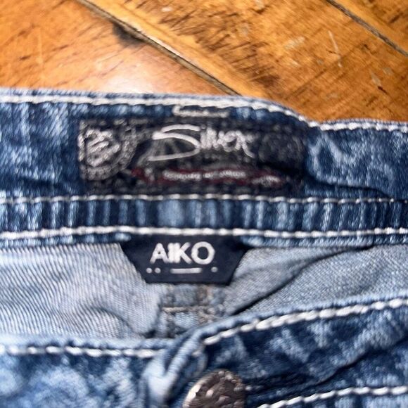Silver Aiko skinny distressed 31x25 destroyed jeans - Picture 2 of 4